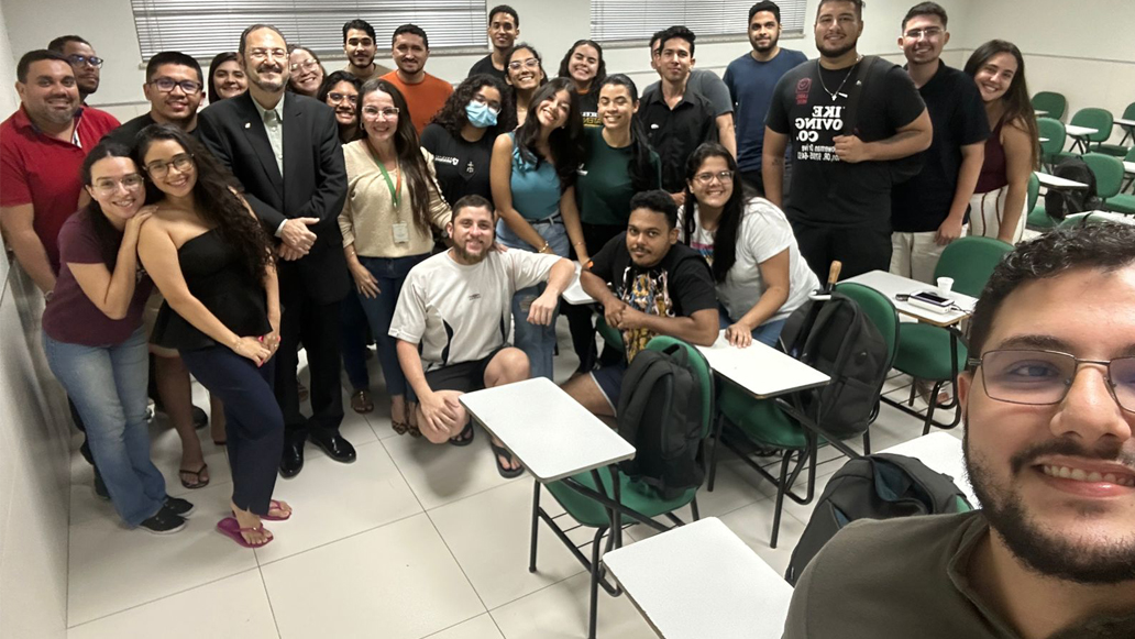 Palestra para alunos de Ciências Contábeis da Unifametro